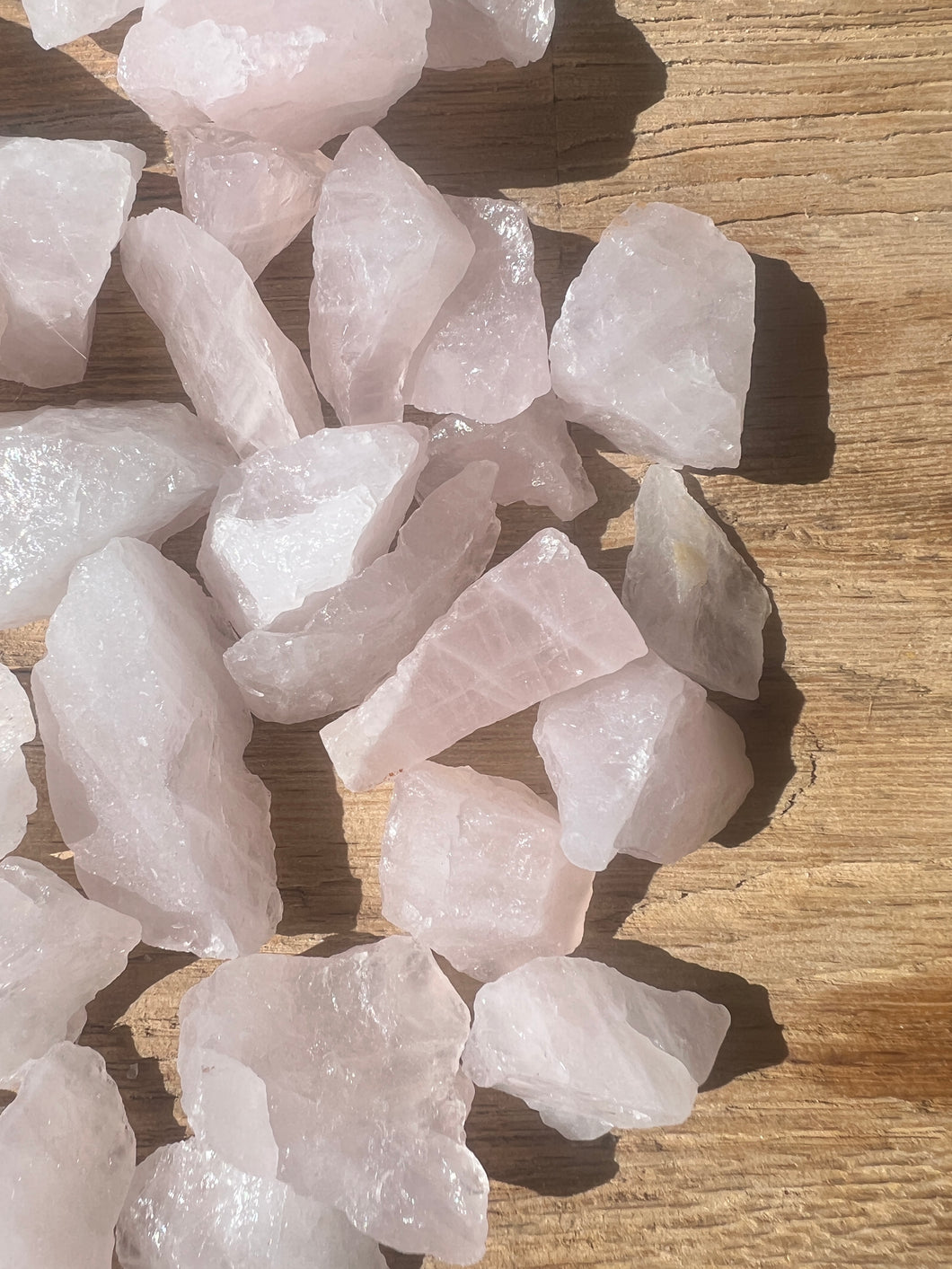 Raw Rose Quartz Chunks