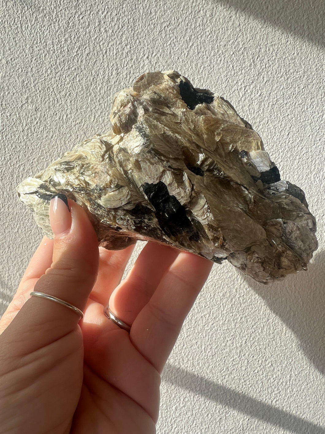 Mica Specimen with Tourmaline