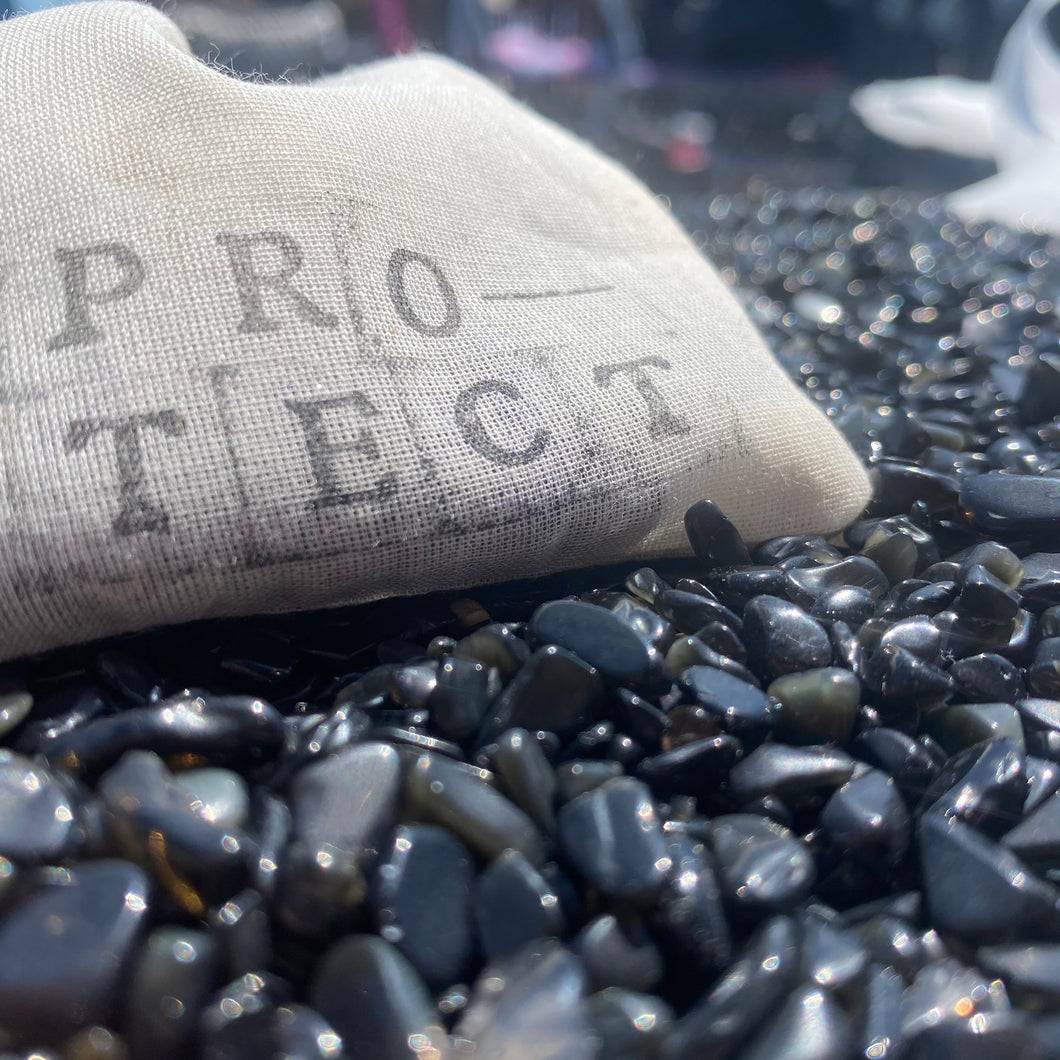 Little Bag of Protection - Obsidian Magic Bag